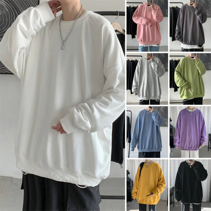 Solid-Colored Loose and Oversized Pullover Sweaters 2