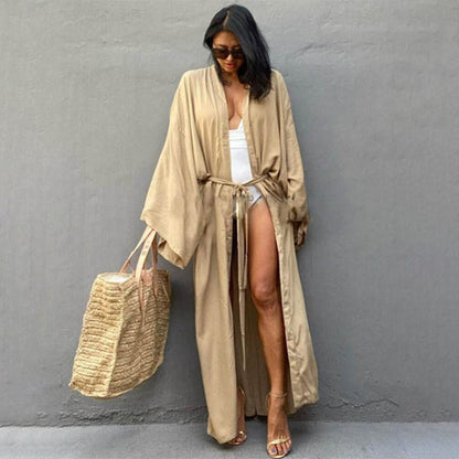 Sandy Women's Beach Cover-Up | Soft Rayon, Robe Style - Image 5