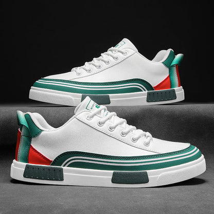 Men's Italian Leather Sneakers – side view | Hensley London