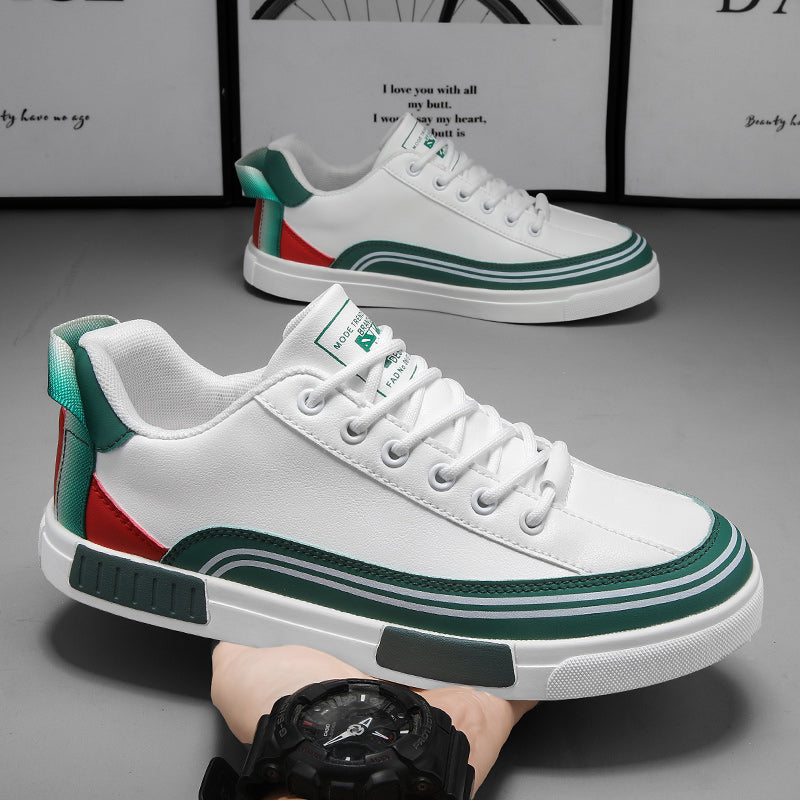 Men's Italian Leather Sneakers – detail view | Hensley London