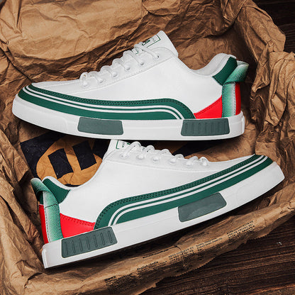 Men's Italian Leather Sneakers – top view | Hensley London