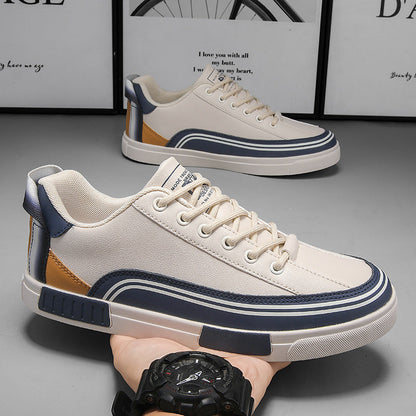 Men's Italian Leather Sneakers – lifestyle view | Hensley London