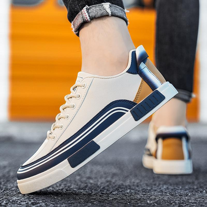 Men's Italian Leather Sneakers – sole view | Hensley London