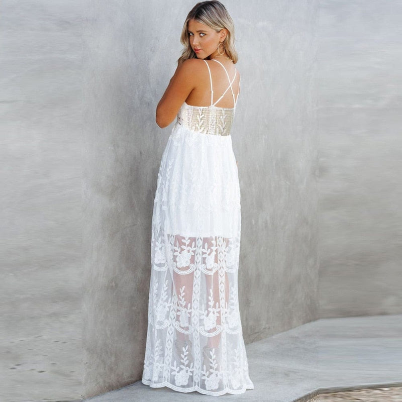 Sable Boho Maxi Dress | Spaghetti Strap, A-Line, Lightweight Long Dress for Women - Image 3