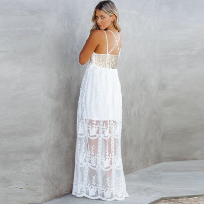 Sable Boho Maxi Dress | Spaghetti Strap, A-Line, Lightweight Long Dress for Women - Image 3