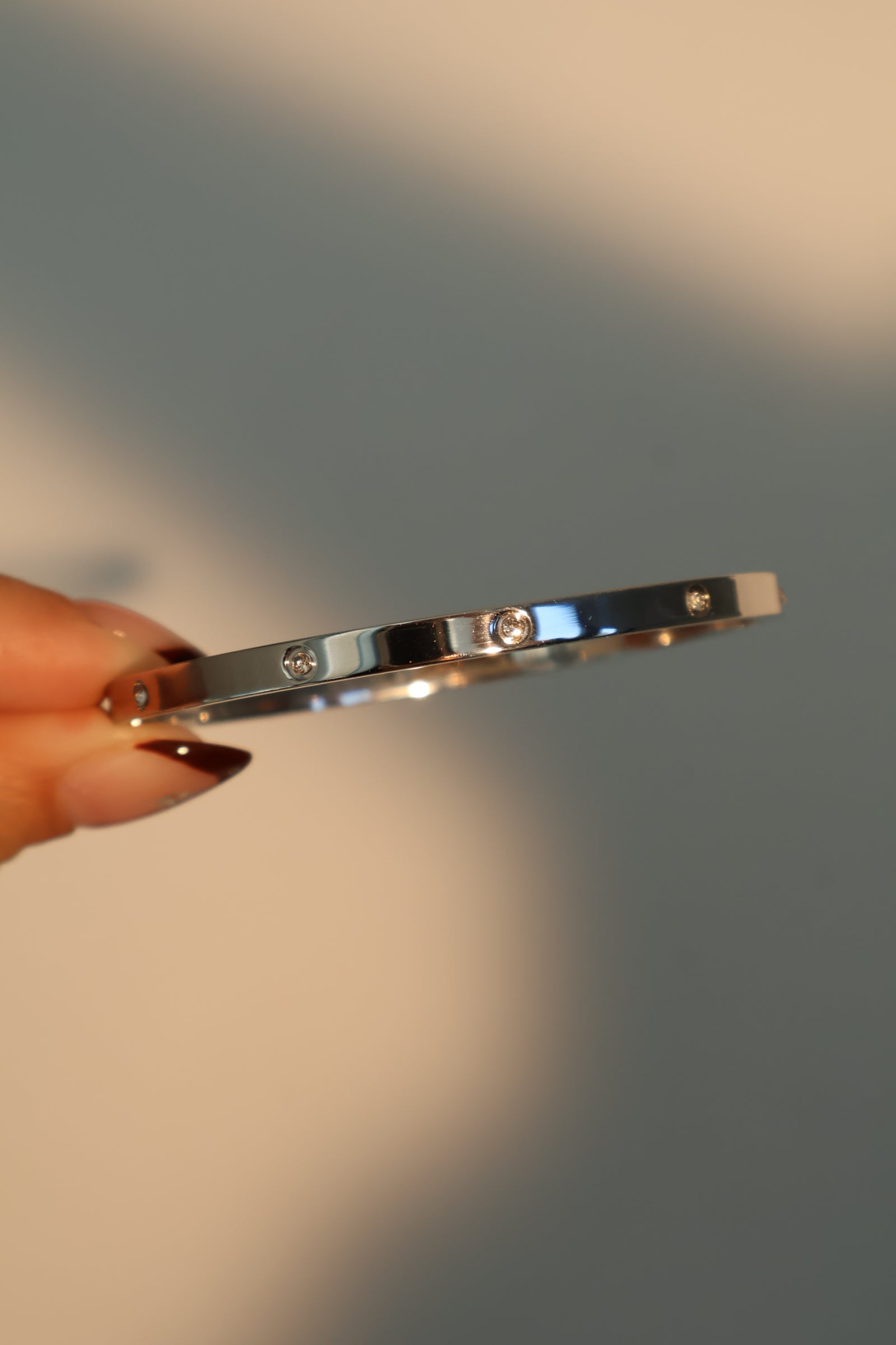 Unisex Bracelet Stainless Steel Zirconia Diamond - 1