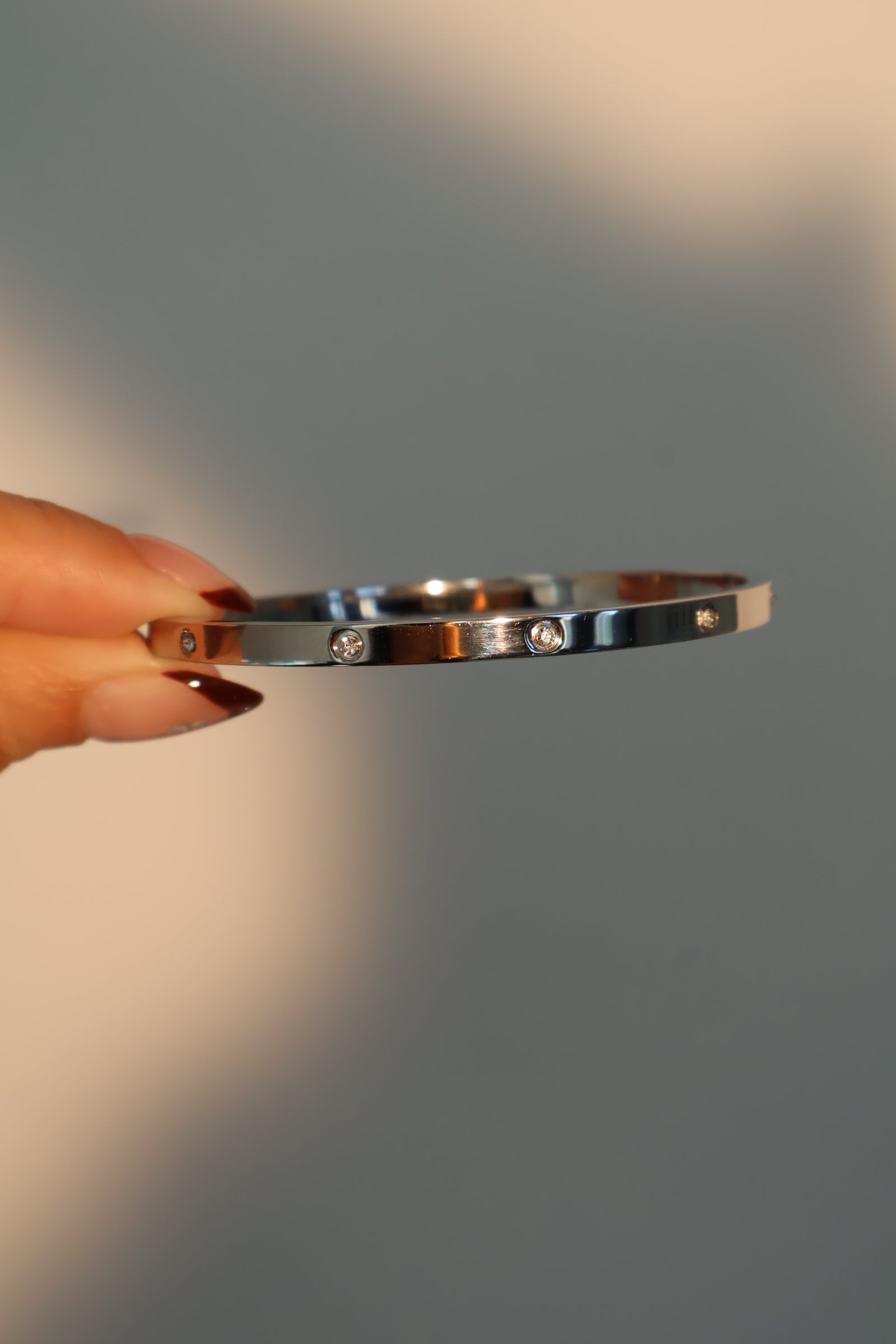 Unisex Bracelet Stainless Steel Zirconia Diamond - 4