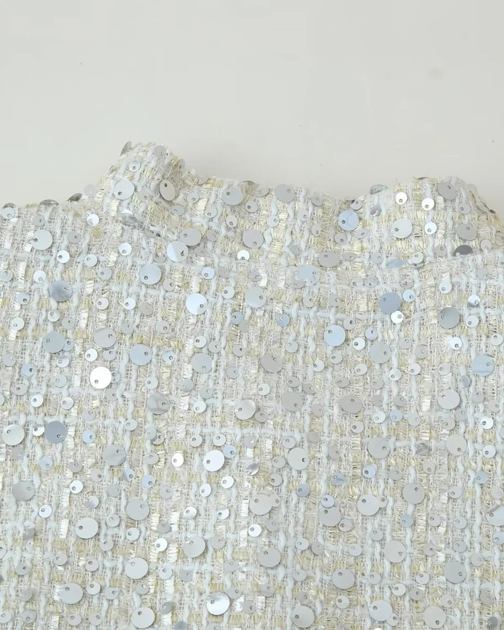 Sierra Women's Sequin Jacket | Loose Fit, Stand Collar 5