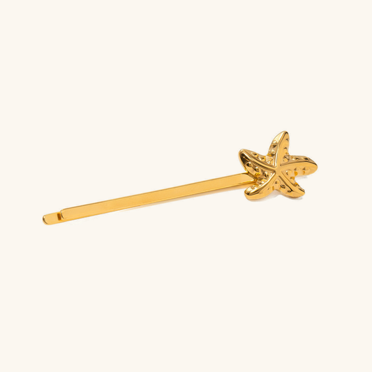 Stellar Starfish Gold French Pin – Nautical Charm with Hypoallergenic Stainless Steel 0
