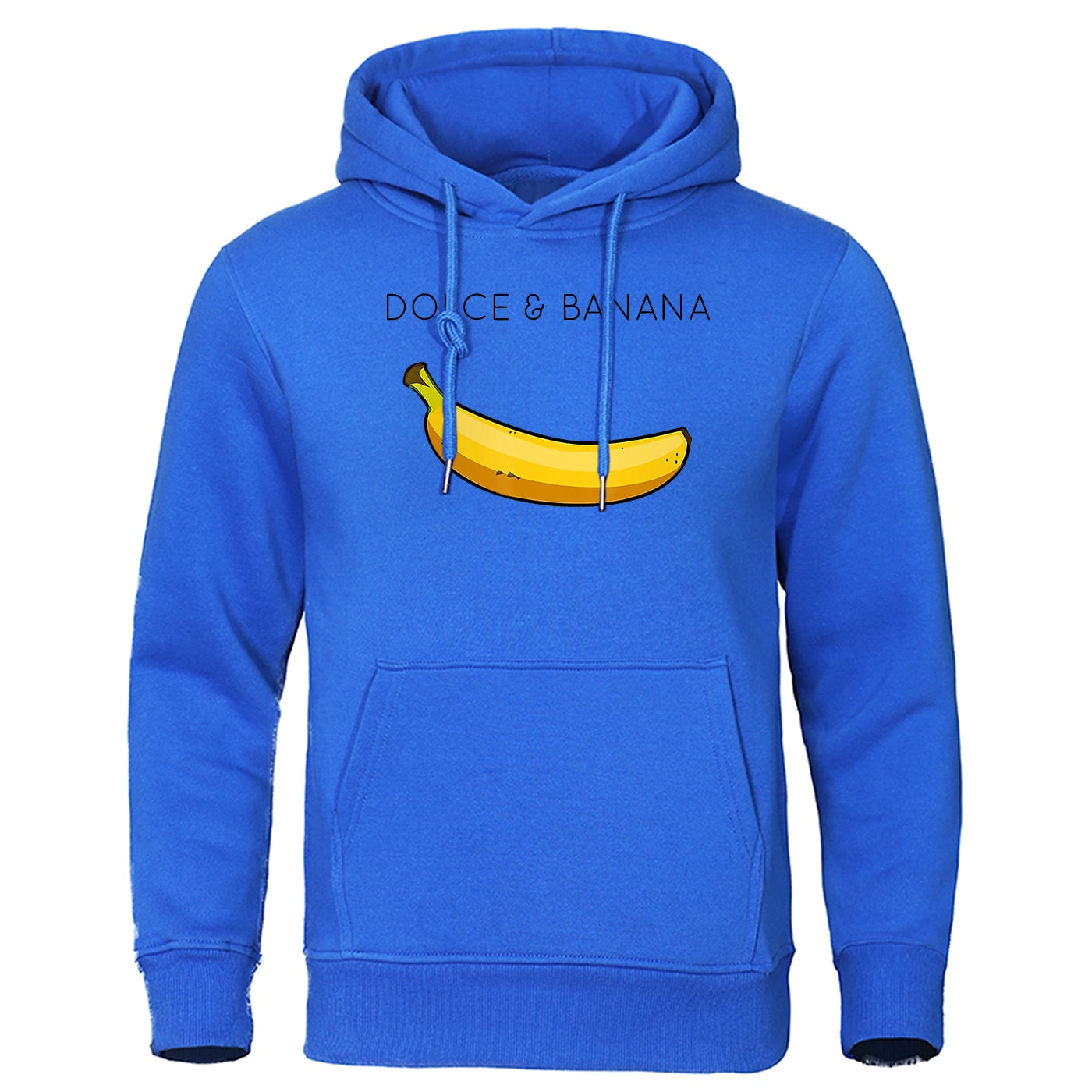 Men's Hoodie Yellow Cotton Banana Print - 6