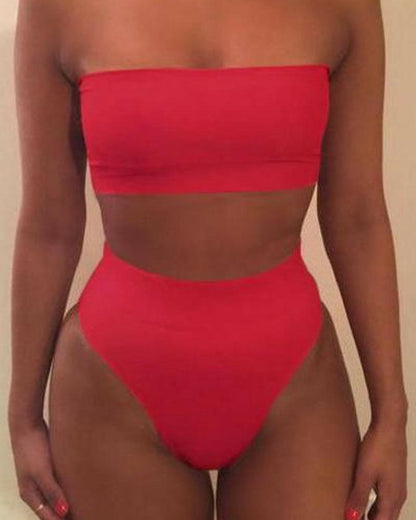 Sapphire Women's Swimsuit | Strapless Tube High-Waist Design - Image 5