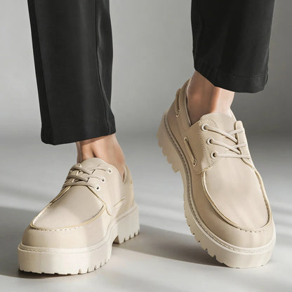 Men's Platform Lace-Up Shoes – product view | Hensley London