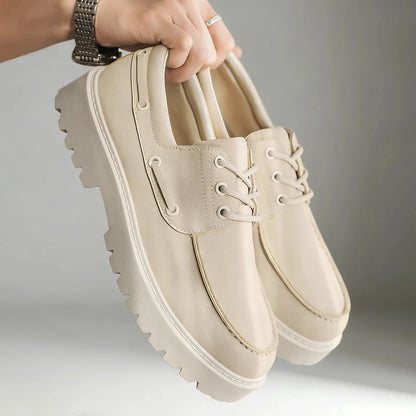 Men's Platform Lace-Up Shoes – product view | Hensley London
