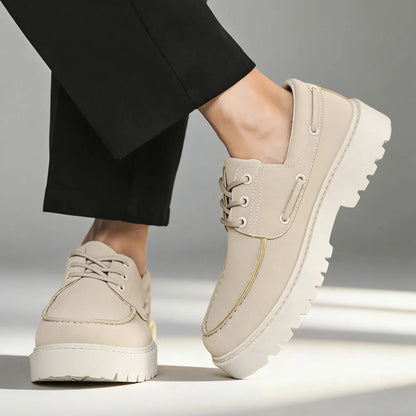 Men's Platform Lace-Up Shoes – product view | Hensley London