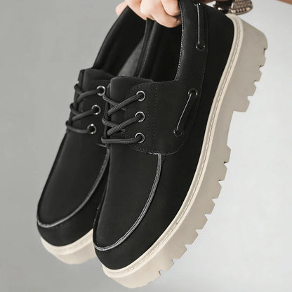 Men's Platform Lace-Up Shoes – product view | Hensley London