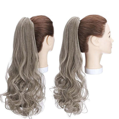 Stylish Clip-In Ponytail Hair Extensions - High-Temperature Fiber, 160g, Lightweight and Versatile for Instant Volume and Length 18