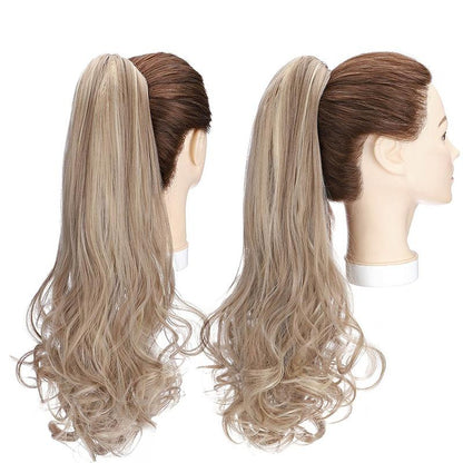 Stylish Clip-In Ponytail Hair Extensions - High-Temperature Fiber, 160g, Lightweight and Versatile for Instant Volume and Length 44