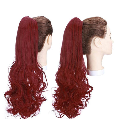 Stylish Clip-In Ponytail Hair Extensions - High-Temperature Fiber, 160g, Lightweight and Versatile for Instant Volume and Length 70