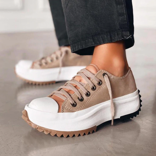 Stylish Women's Platform Sneakers with Chunky Sole – Casual and Trendy Footwear 0