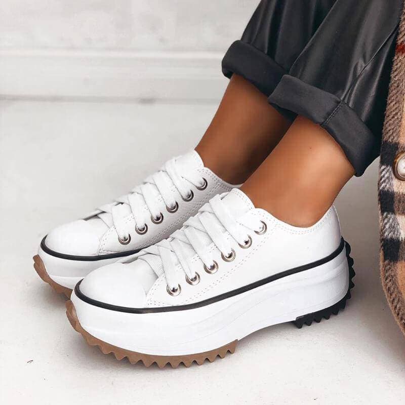 Stylish Women's Platform Sneakers with Chunky Sole – Casual and Trendy Footwear 3
