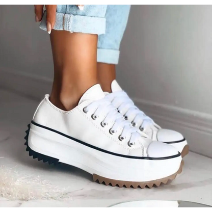 Stylish Women's Platform Sneakers with Chunky Sole – Casual and Trendy Footwear 5