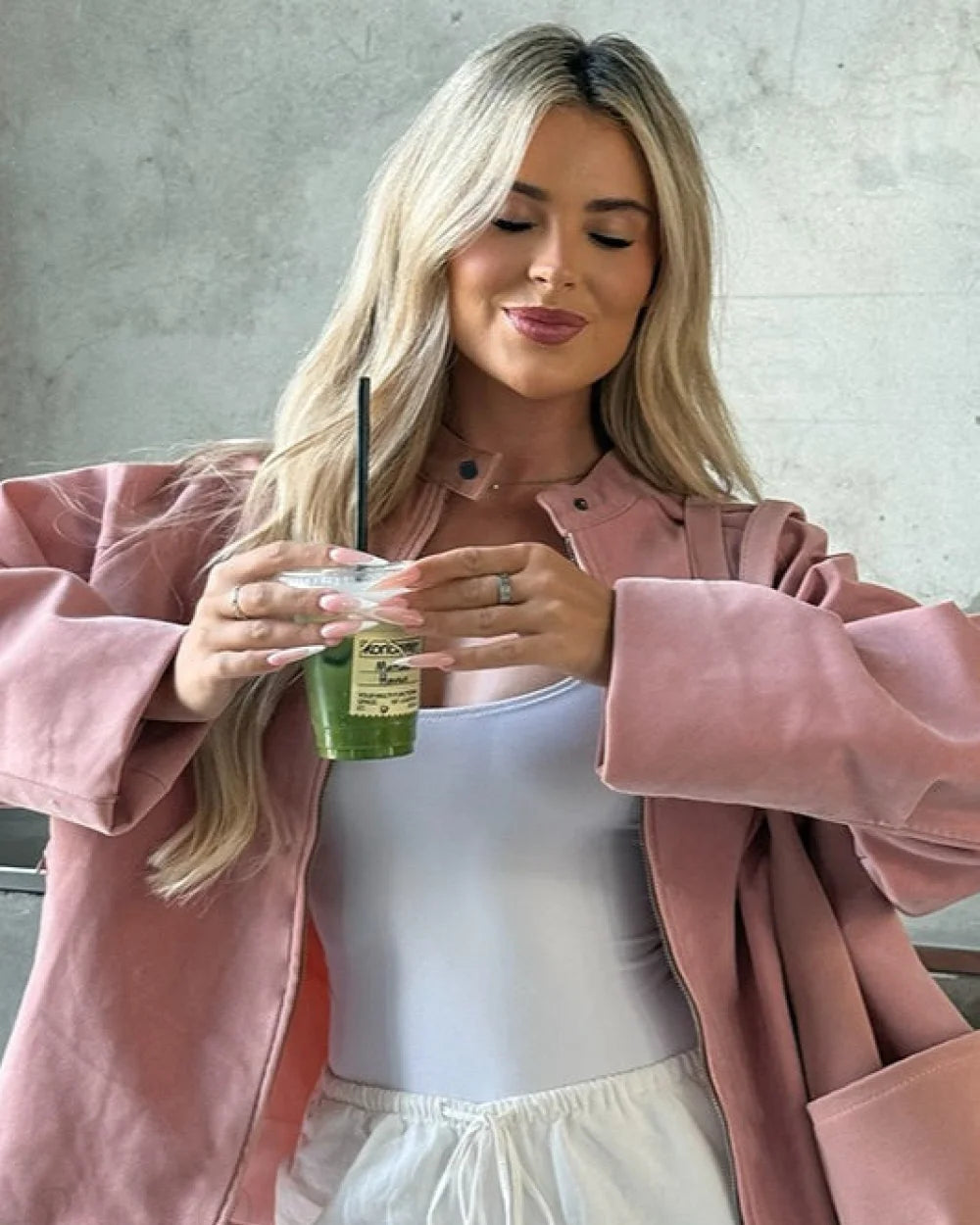 Sleek Women's Casual Jacket | Soft Suede, Loose Fit 4