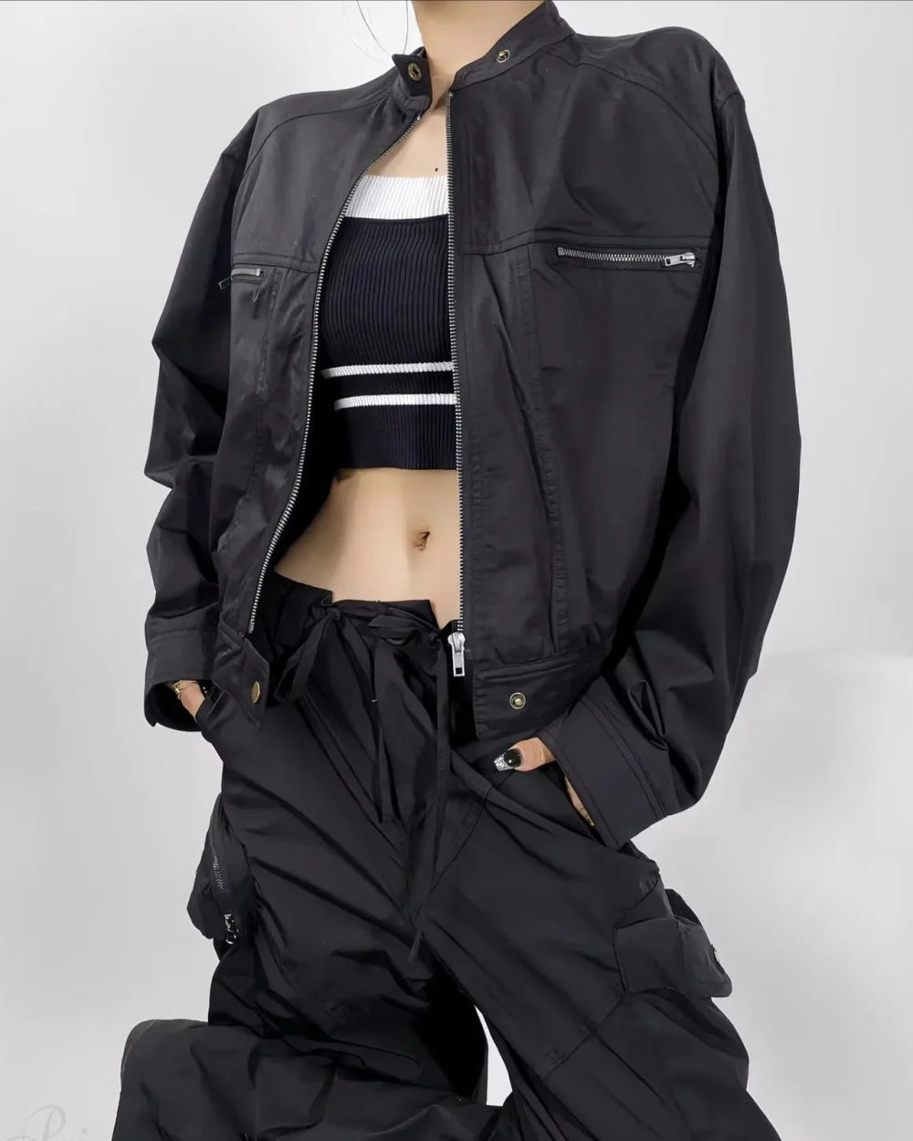 Teco Men's Jacket | Loose Fit, Stand Collar, Functional Pockets 4