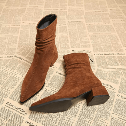 Women's Pointed-Toe Slouch Ankle Boots - additional product view | Hensley London