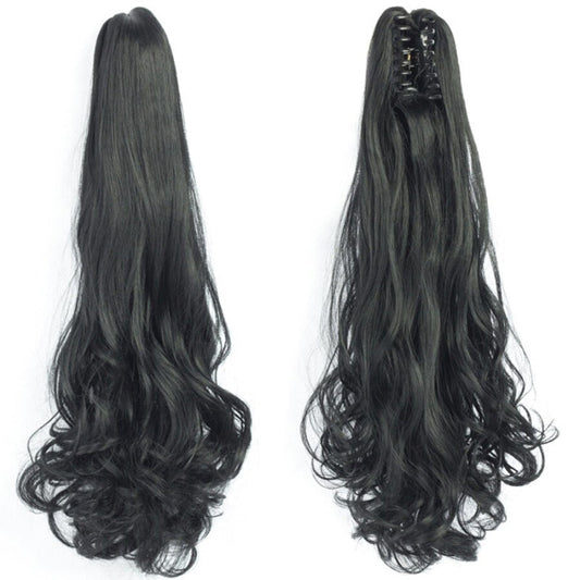Thick Long Wavy Ponytail Clip-in Hair Extension – Natural Look, Easy Attachment 0