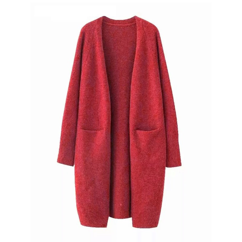 Thick and Warm Knitted Sweater Cardigan with Pockets 10
