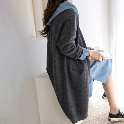 Thick and Warm Knitted Sweater Cardigan with Pockets 2