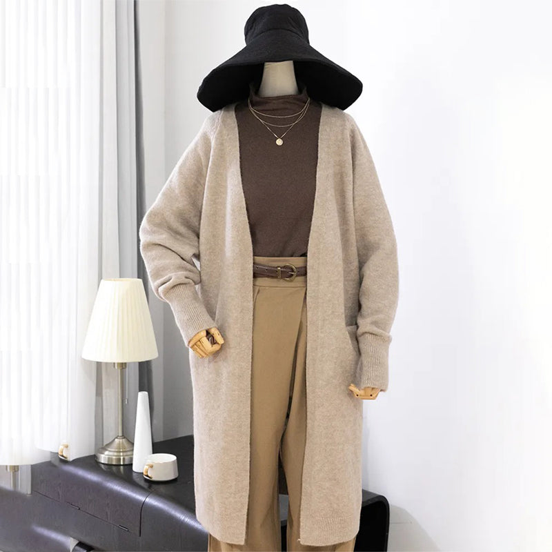 Thick and Warm Knitted Sweater Cardigan with Pockets 4