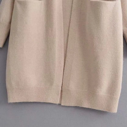 Thick and Warm Knitted Sweater Cardigan with Pockets 6