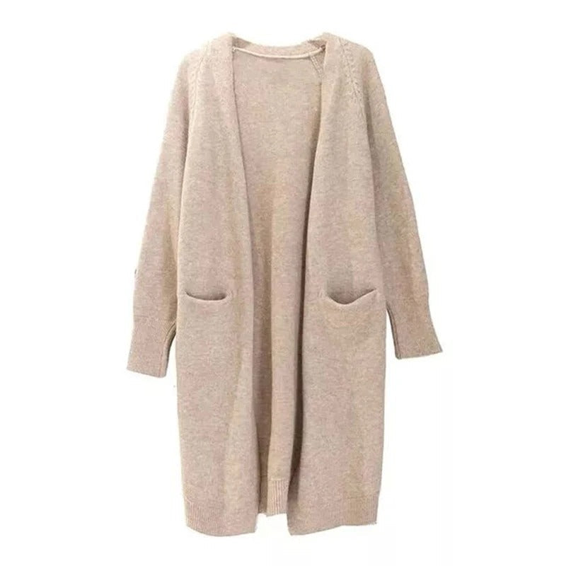 Thick and Warm Knitted Sweater Cardigan with Pockets 8