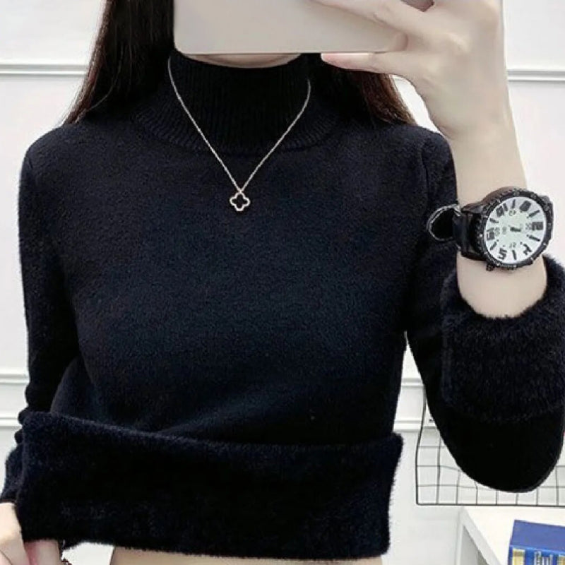 Thick and Warm Winter Pullover Turtleneck Sweater 7