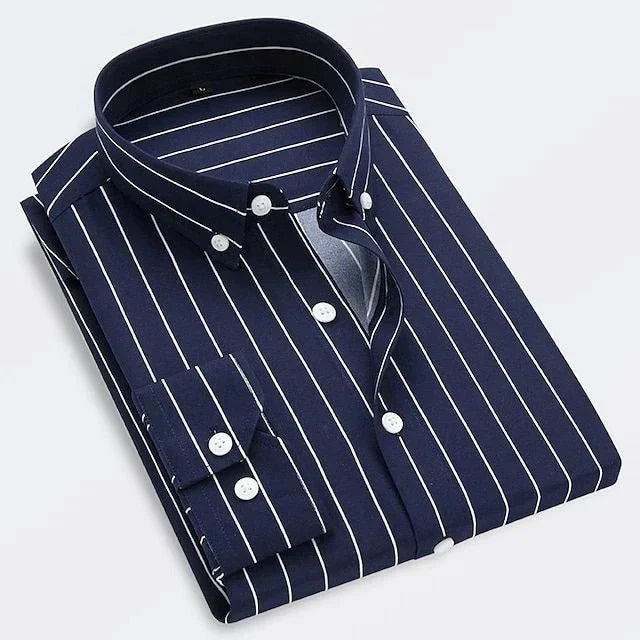 Men's Classic Striped Summer Shirt – lifestyle view | Hensley London