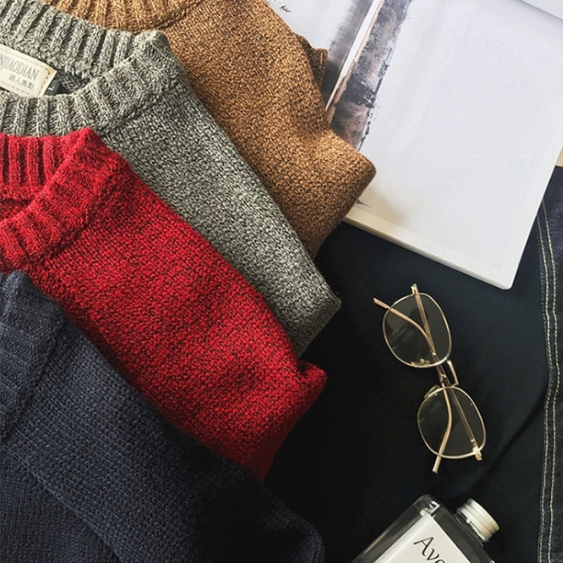 Trendy Oversized Knitted Winter Long Sleeve Pullover Sweaters 2