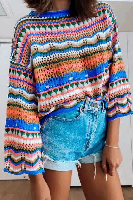 Chic Loose Stitch Sweater for Women - Perfect for Fall/Winter 3