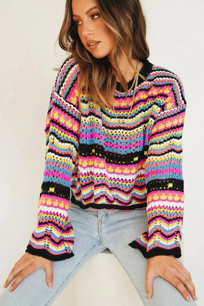 Chic Loose Stitch Sweater for Women - Perfect for Fall/Winter 5