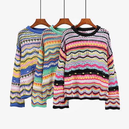 Chic Loose Stitch Sweater for Women - Perfect for Fall/Winter 9