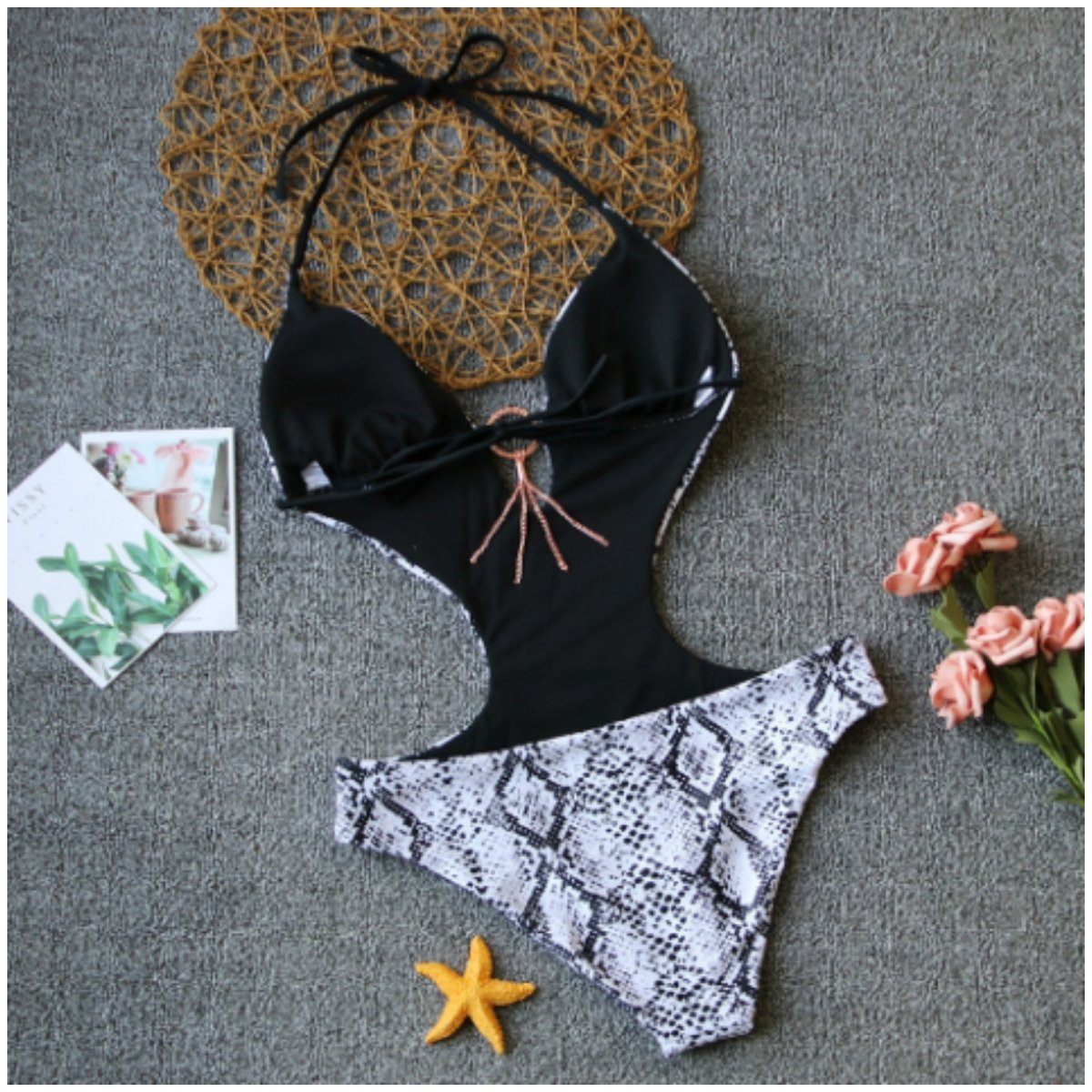 Ulyssa Women's Monokini Swimsuit | High Cut Deep V Design - Image 4
