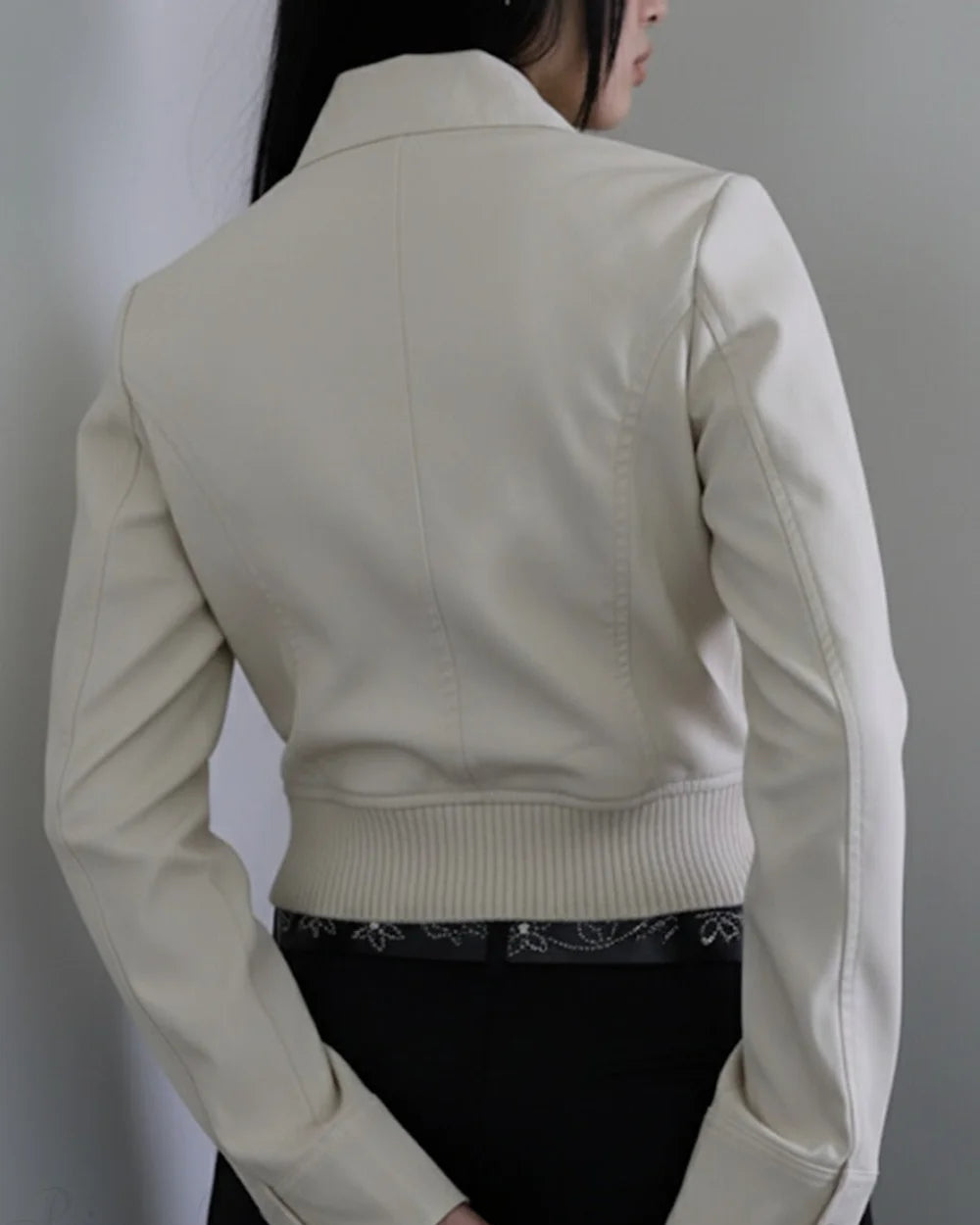 Ulysses Women's Jacket | Slim Fit, Stand Collar, Zipper Detail 4