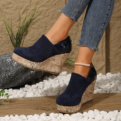 Women's Closed-Toe Wedge Slip-On Shoes in available colours – product view 3 | Hensley London