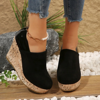 Women's Closed-Toe Wedge Slip-On Shoes in available colours – product view 5 | Hensley London