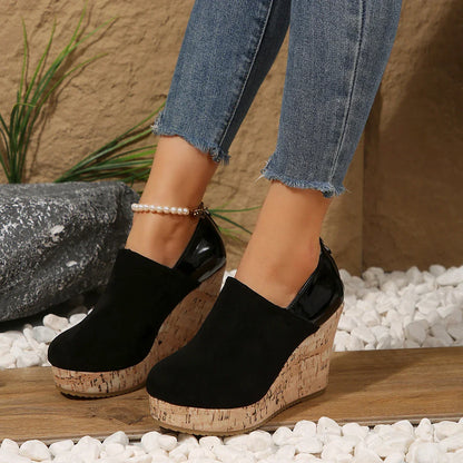 Women's Closed-Toe Wedge Slip-On Shoes in available colours – product view 7 | Hensley London