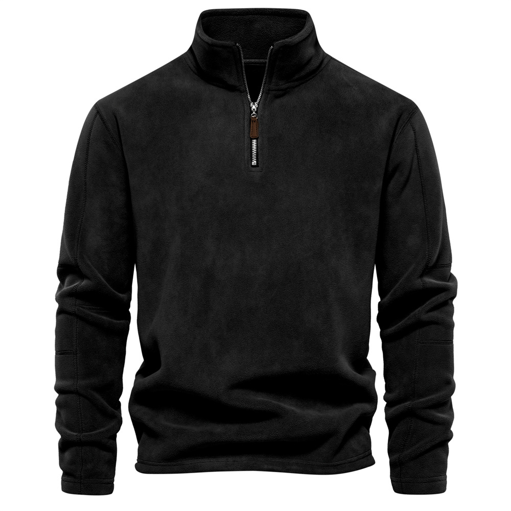 Women's Fleece Pullover Black Velvet - 5