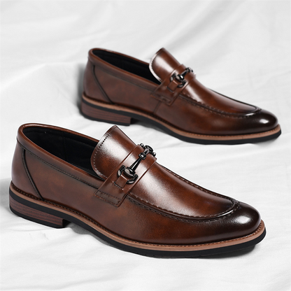 Men's Italian Leather Loafers – product view | Hensley London
