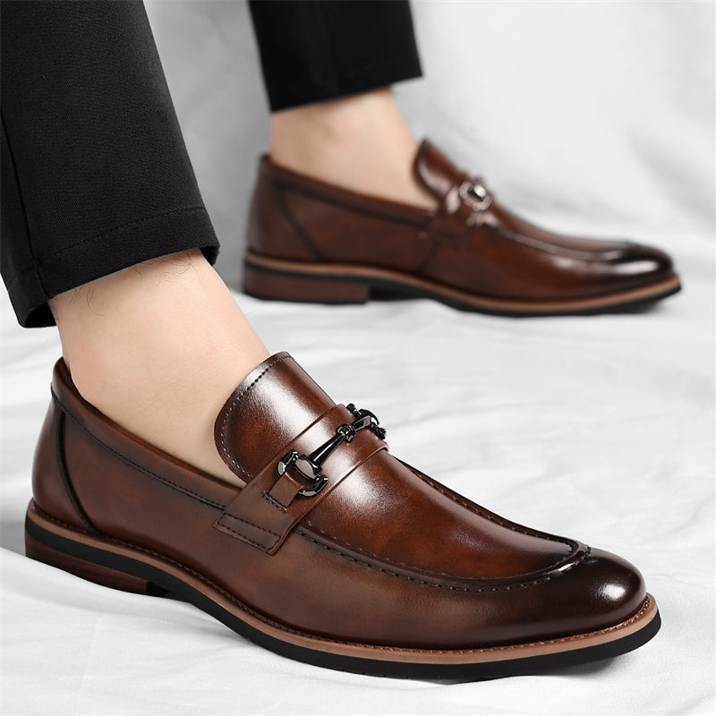 Men's Italian Leather Loafers – product view | Hensley London