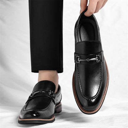 Men's Italian Leather Loafers – product view | Hensley London