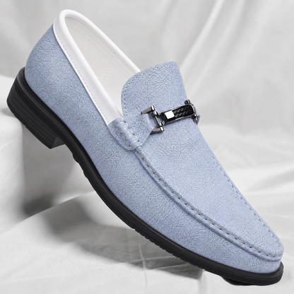 Men's Italian Leather Slip-On Loafers – product view | Hensley London